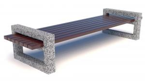 Скамейка бетонная Рампа
